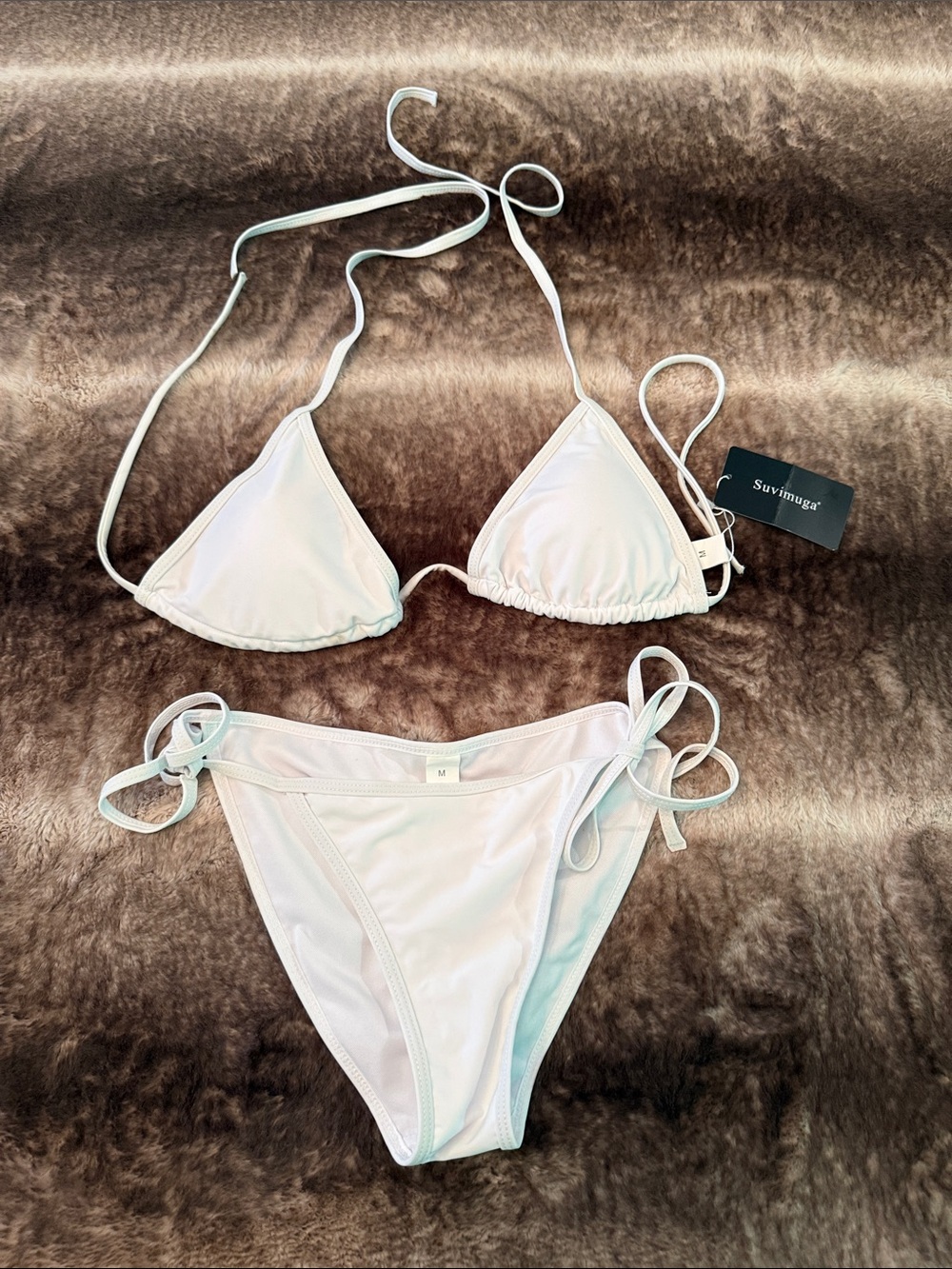 Suvimga white bikini medium NWT - Picture 1 of 4
